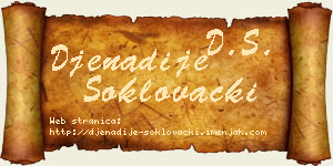 Đenadije Šoklovački vizit kartica
